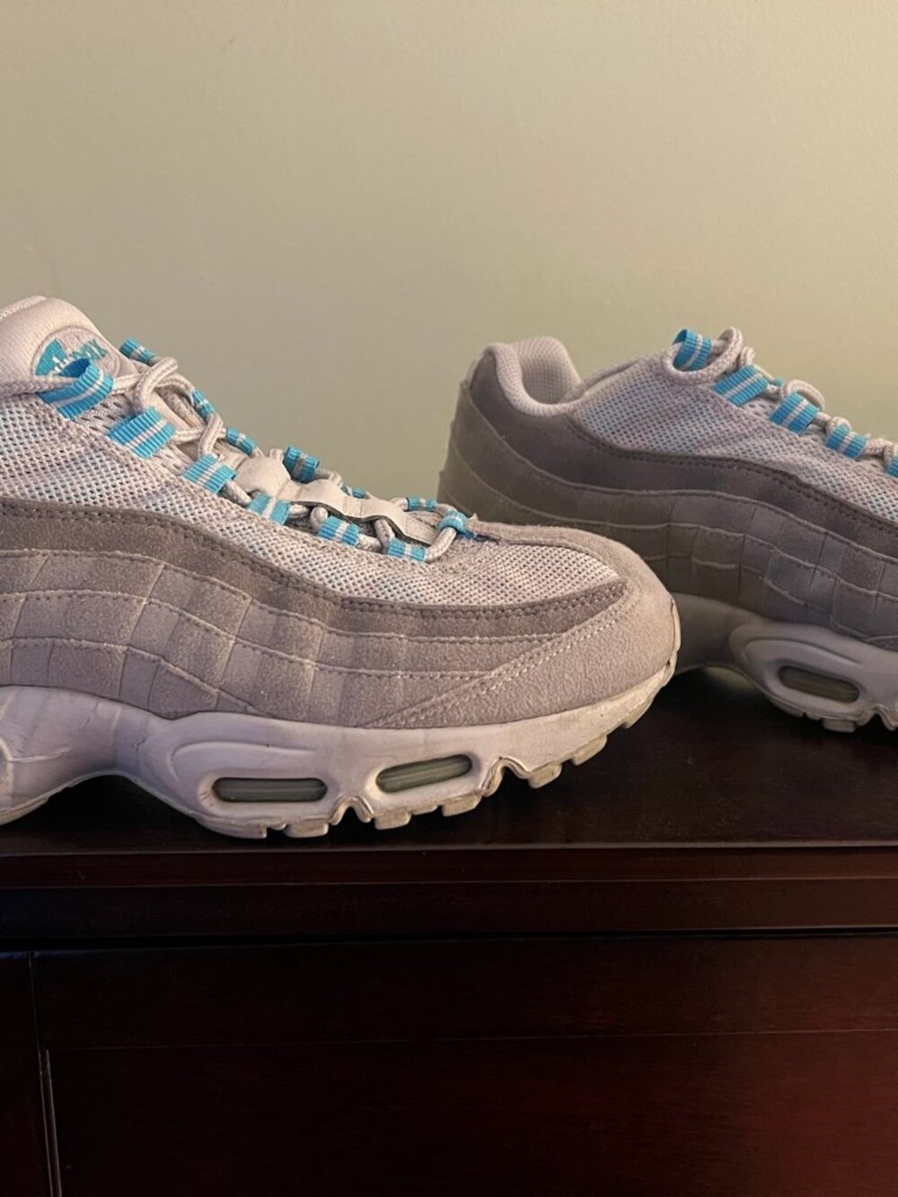 Nike Air Max 95 Chlorine Blue Neutral Grey 2011 609048-038 Men's Size 8 Rare